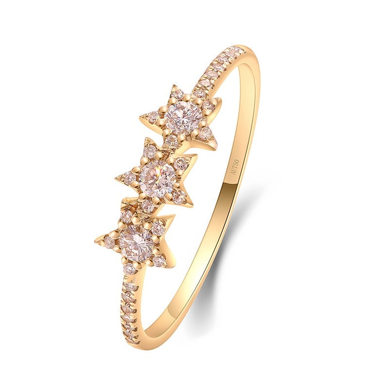 Golden Promise - Moissanite Ring in Yellow Gold