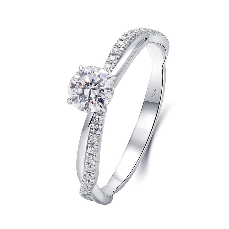 Golden Embrace - Moissanite Ring