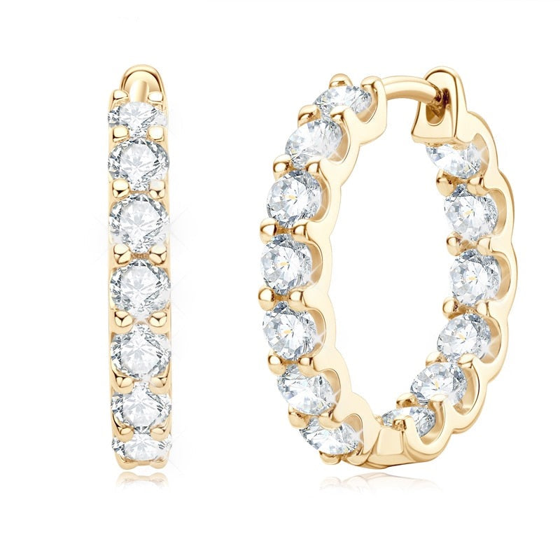 Golden Crescents - Hoop Earrings